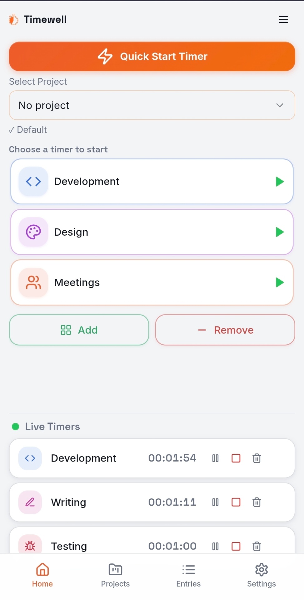 TimeWell: Track Your Time